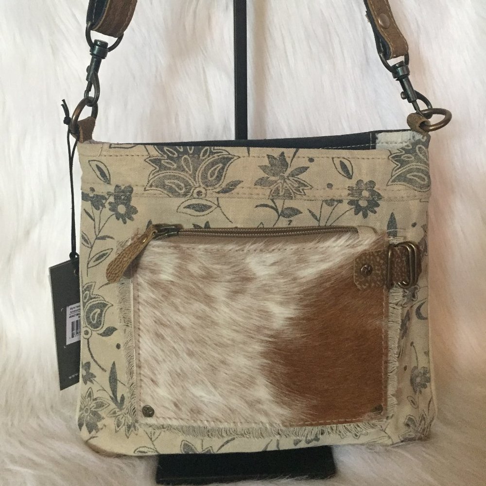 NEW Myra Scarlet Cross Body Bag Cow Hide